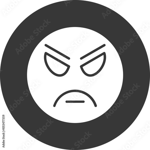 Angry Vector Icon Design