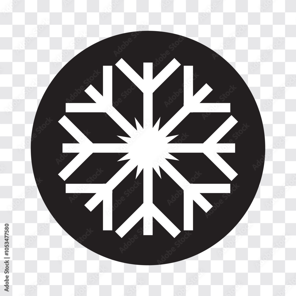 Snowflake icon. flat style snowflake icon vector illustration. Snowflake icon. flat style snowflake icon vector illustration.