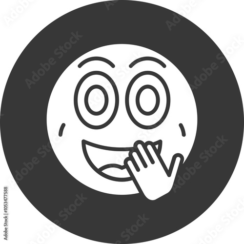 Giggle Vector Icon Design