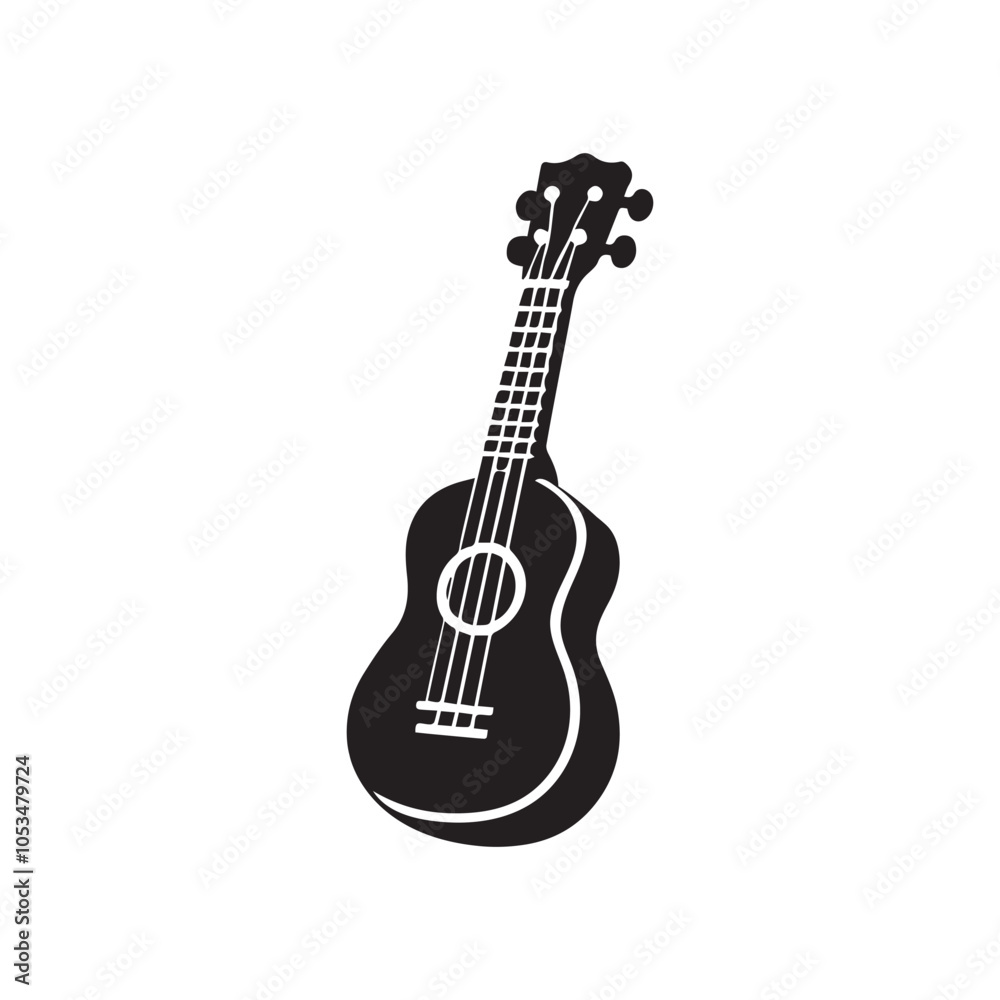 Naklejka premium Ukulele Music Instruments Clipart Design - Music Equipment vector illustration