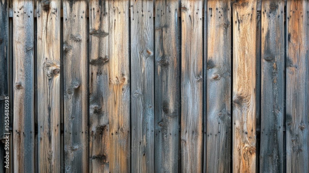 Fototapeta premium Rustic wooden fence background