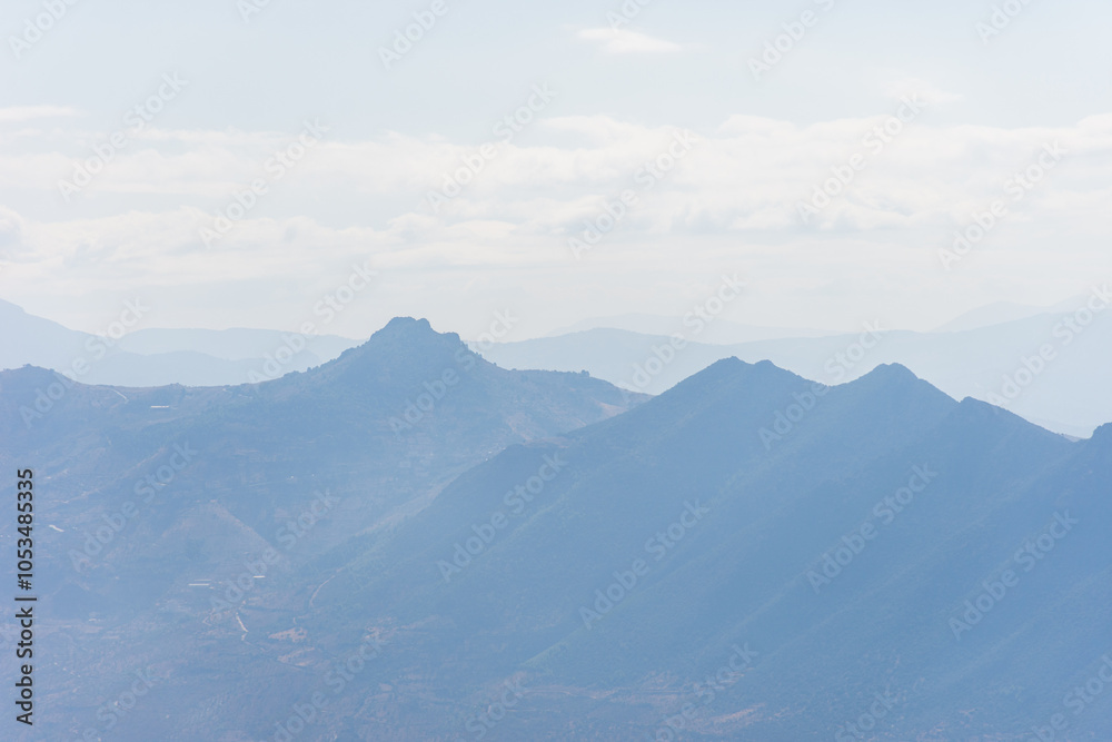 Mountain landscape in the morning in Tizi Ouzou, Algeria. Mountain landscape in the morning in Tizi Ouzou, Algeria.
