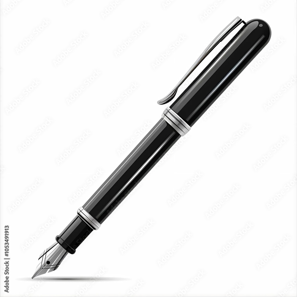 fountain pen isolated on white fountain pen isolated on white