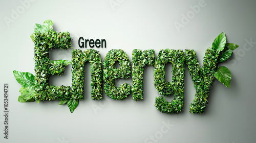 Green Energy completely made of plants