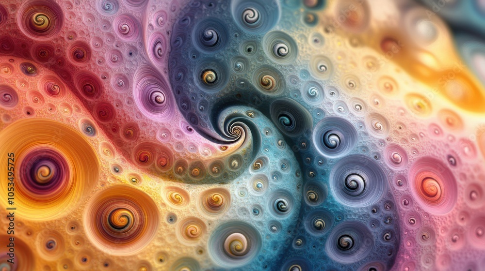 Psychedelic fractal swirls Psychedelic fractal swirls