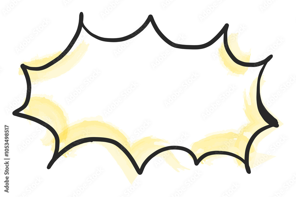 Shout png speech bubble, doodle digital sticker in transparent background Shout png speech bubble, doodle digital sticker in transparent background