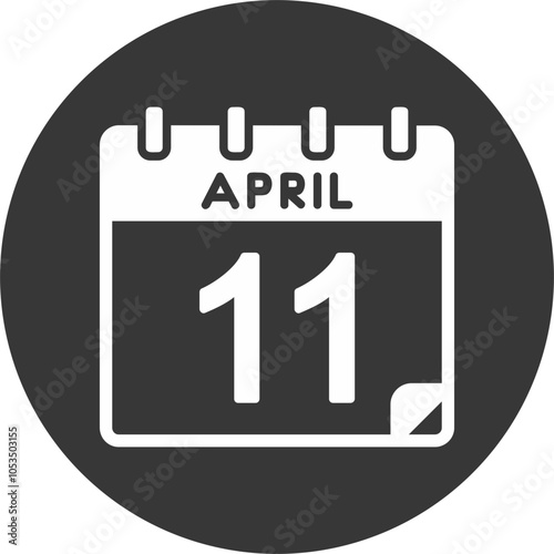 11 April Vector Icon Design