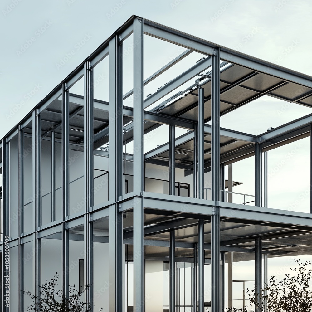 Steel frame structure Steel frame structure