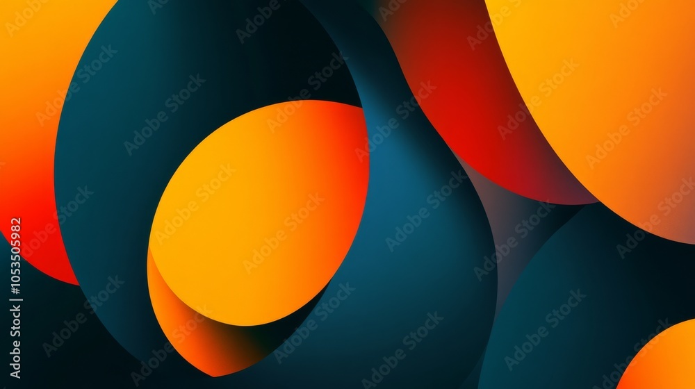 Colorful Abstract Background with Overlapping Shapes Colorful Abstract Background with Overlapping Shapes