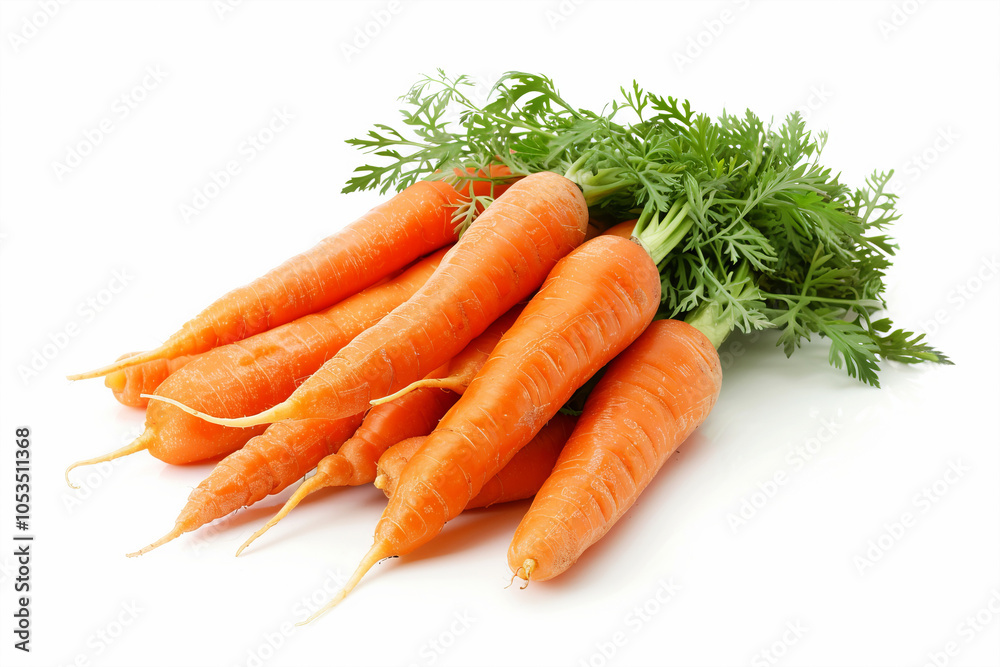 Carrots isolated. Carrot on white background. Carrots isolated. Carrot on white background.