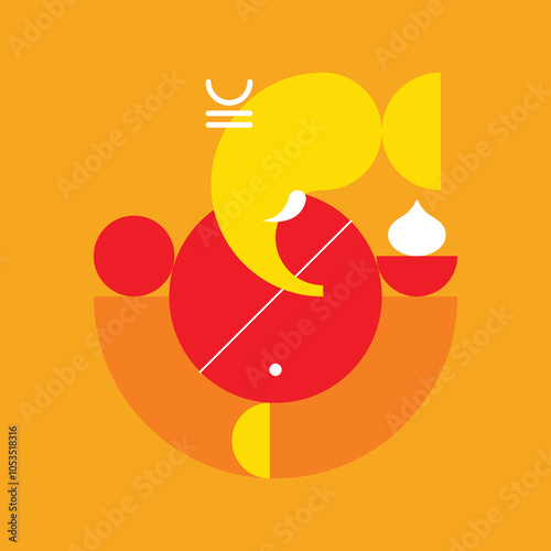 ord Ganpati background for Ganesh Chaturthi religious festival