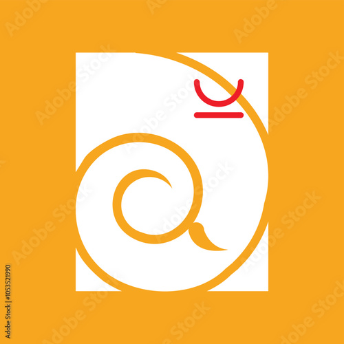 Ganesh Chaturthi Festival Template Background with Hindi text Ganpati Bappa Morya which means "My Lord Ganesh