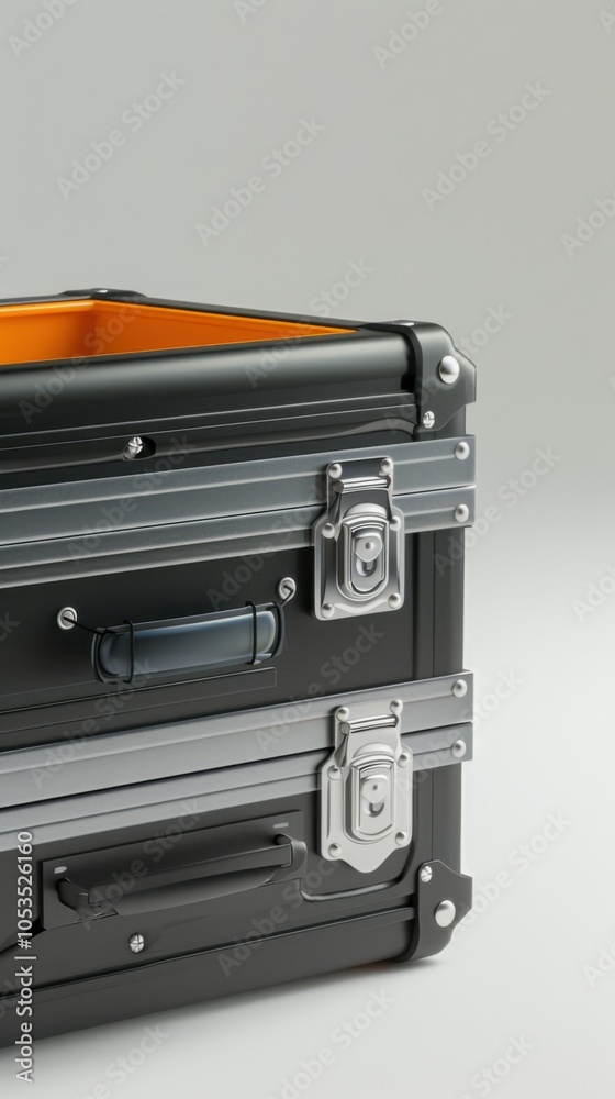 Toolbox on white background, 4K hyperrealistic photo Toolbox on white background, 4K hyperrealistic photo