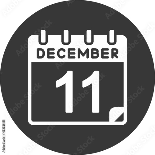 11 December Vector Icon Design