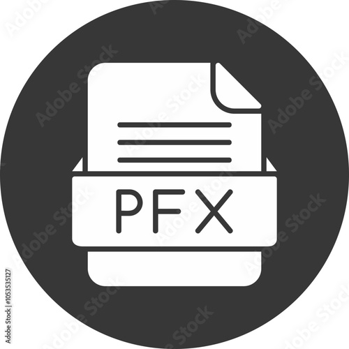 PFX File Format Vector Icon Design