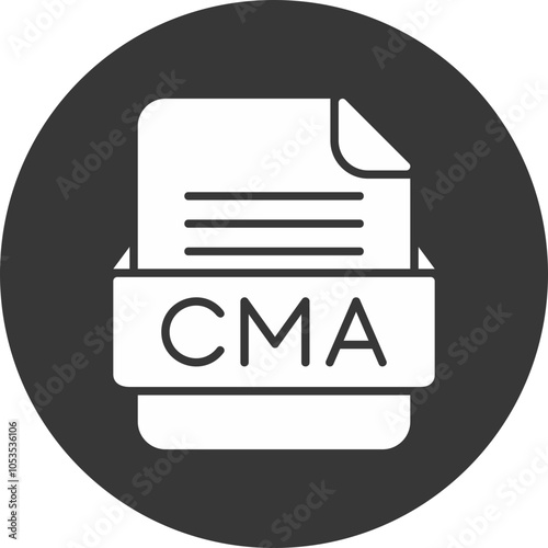 CMA File Format Vector Icon Design