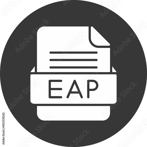 EAP File Format Vector Icon Design