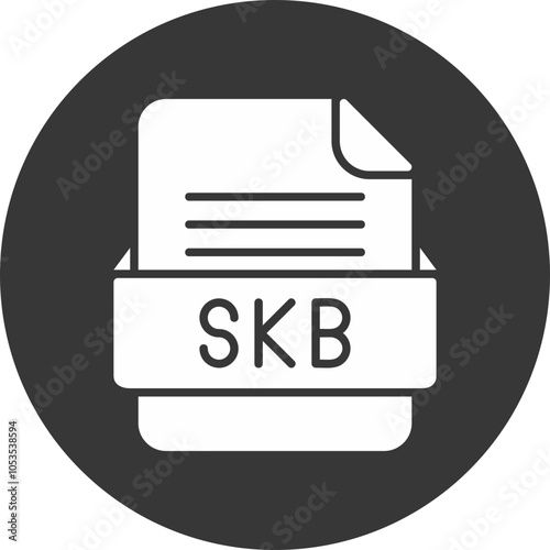 SKB File Format Vector Icon Design