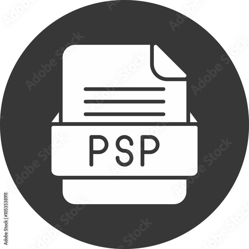 PSP File Format Vector Icon Design