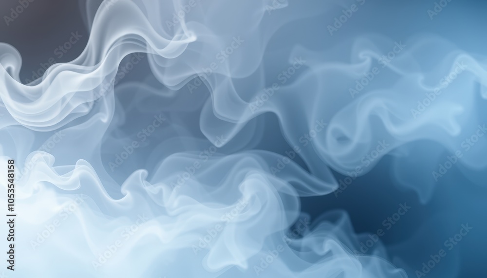 Obraz premium Overlay of soft fog or smoke wisps gently swirling, translucent, adding light, ethereal texture to visuals.