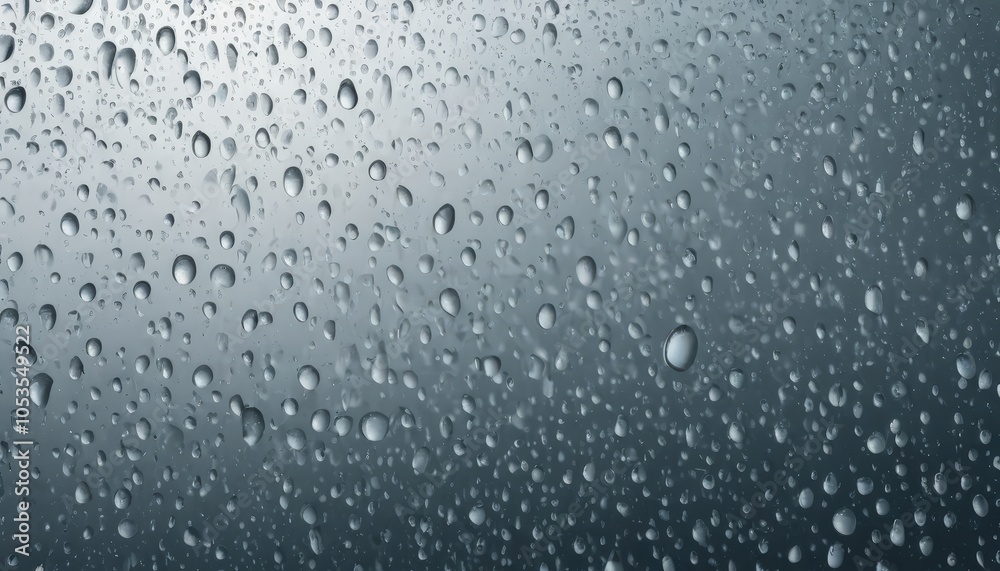 Water droplets on transparent glass, scattered with realistic reflections and soft shadows, giving a fresh, dewy look for a refreshing background effect. Water droplets on transparent glass, scattered with realistic reflections and soft shadows, giving a fresh, dewy look for a refreshing background effect.