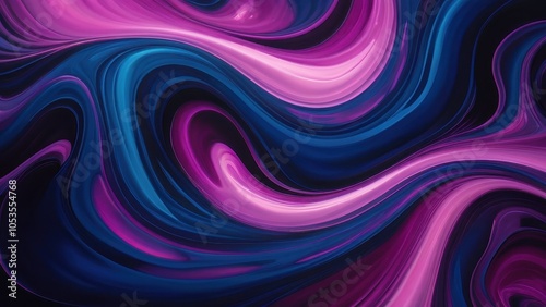 An abstract swirling pattern featuring vibrant pink and deep blue hues, creating a mesmerizing and dynamic composition perfect for backgrounds or artistic designs