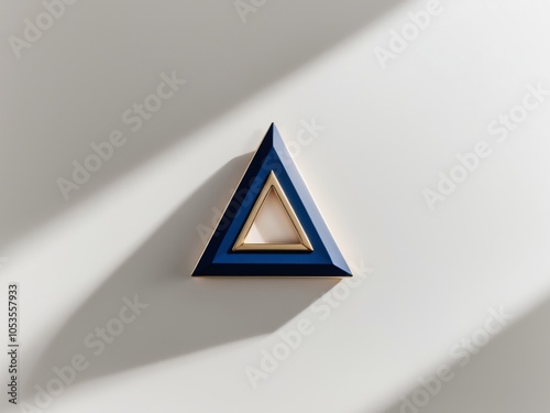 blue gold triangle presentation background with a luxury.