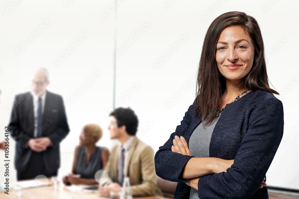 Smiling confidence business woman remix Smiling confidence business woman remix