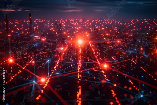 3D map world animated connections and data streams global business infrastructure