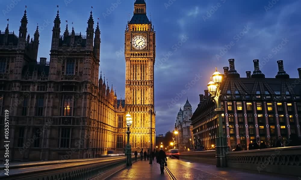 big ben in london, united kingdom at night