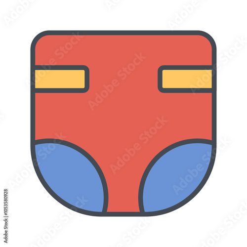 Diaper Changing Vector Icon