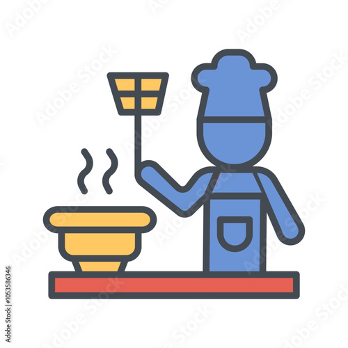 Cooking Together Vector Icon