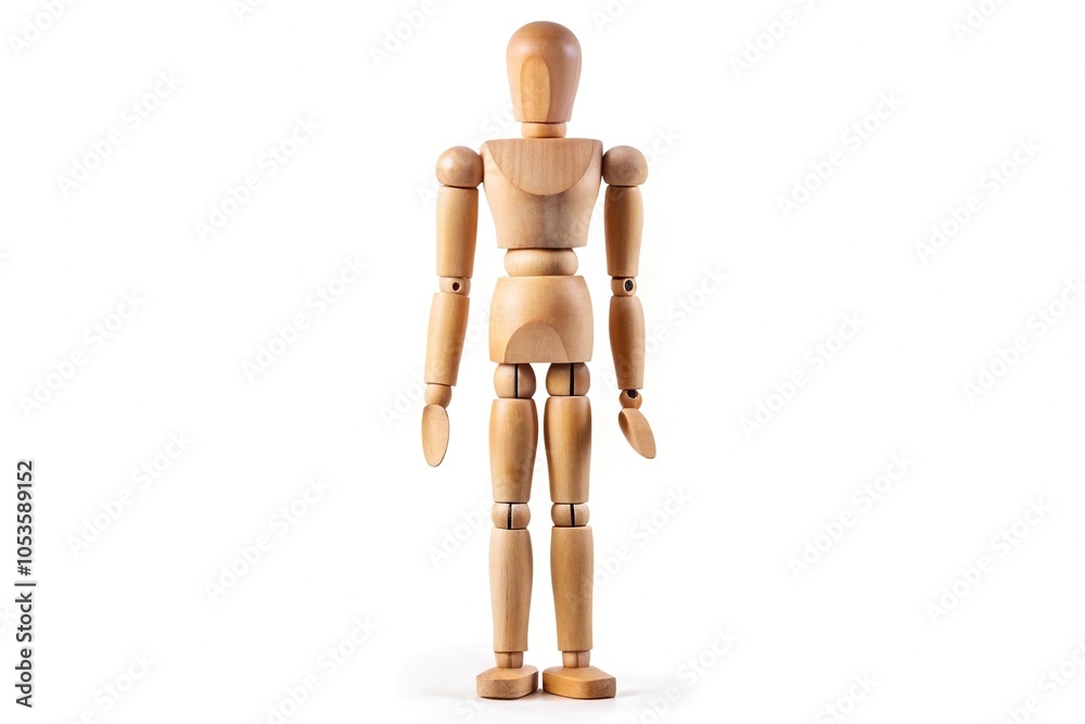 wooden dummy isolated on white background with clipping path wooden dummy isolated on white background with clipping path