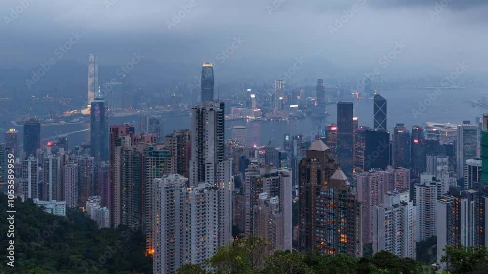 Hong Kong Island Time lapse 1