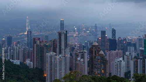 Hong Kong Island Time lapse 1