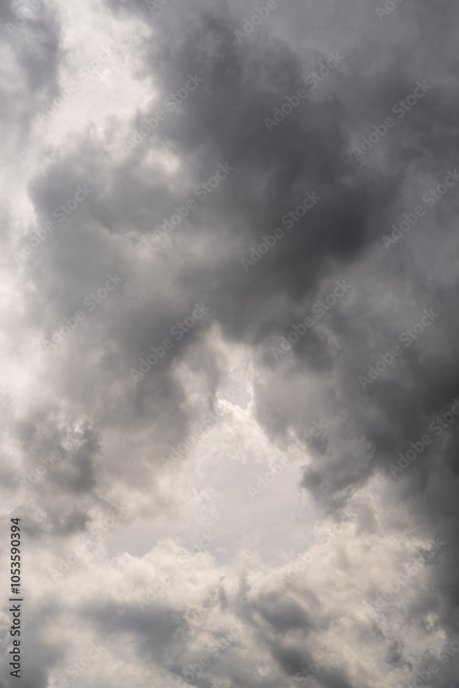 Dark clouds in sky during a thunderstorm. sky background Dark clouds in sky during a thunderstorm. sky background