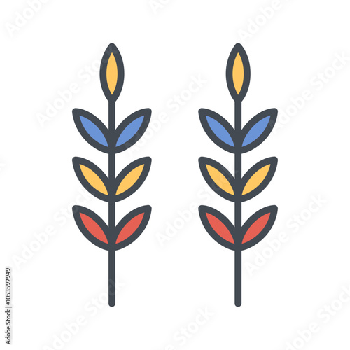 Sheaf of Rice Vector Icon