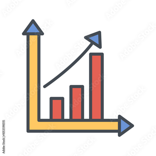 Chart Up Vector Icon