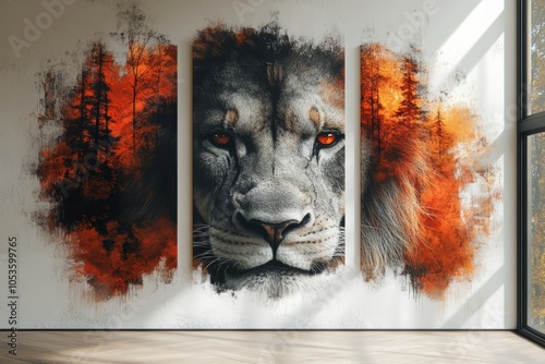 lion in the wall photo