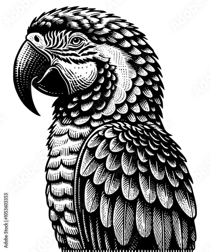 black and white macaw ara