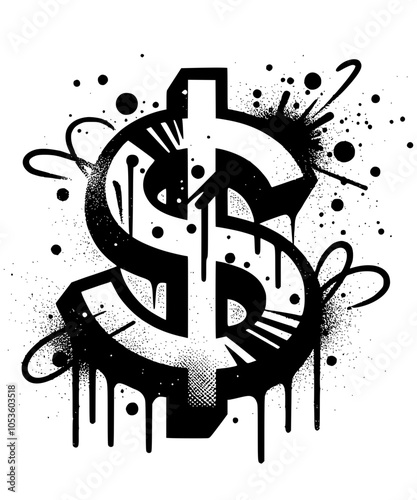 Graffiti Dollar Sign