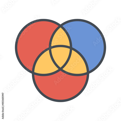 Venn Diagram Vector Icon