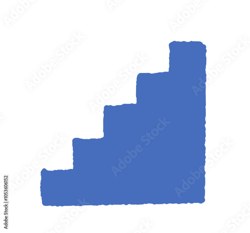 Minimalist Stepped Pyramid Silhouette Vector