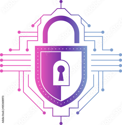 Cybersecurity lock icon representing digital data protection, network security, encryption technology, safeguarding sensitive information, preventing cyber threats, ensuring privacy, secure online com