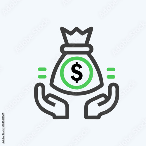 Private Equity icon vector art image