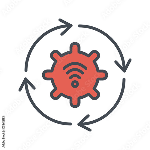 Automated Process Vector Icon
