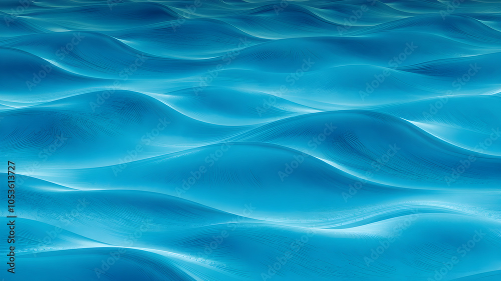 Obraz premium Blue Serenity Waves