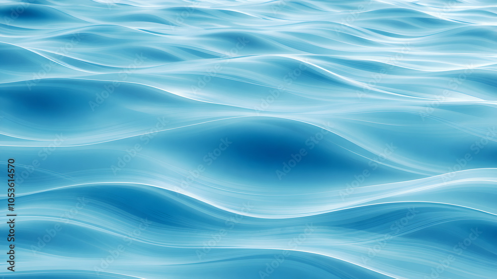 Tranquil Blue Waves