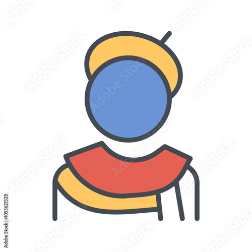 Caricature Artist Vector Icon