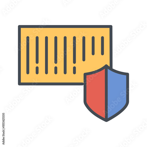 Barcode Security Vector Icon